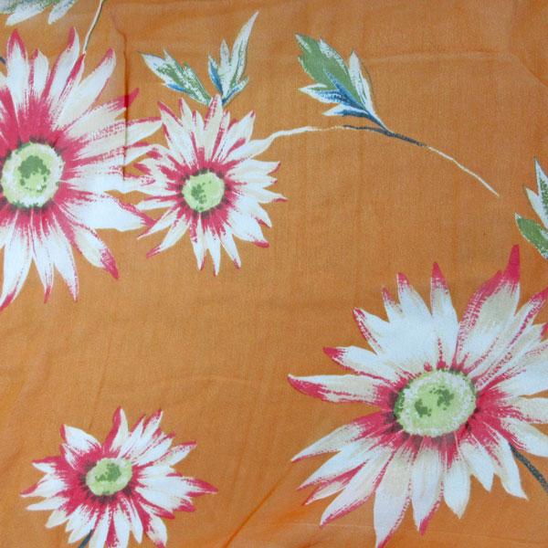 シルク100% シホンジョーゼット（YEX630）花柄プリント 生地巾55cm