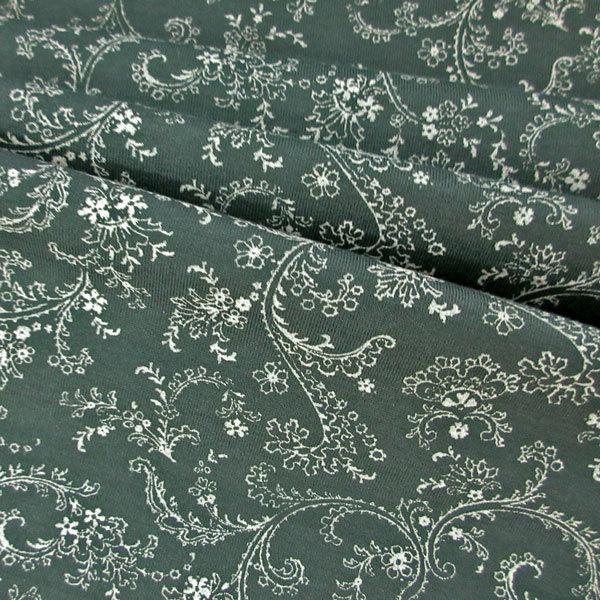 高級綿30/天竺ニット（130KR）ラインつた柄プリント 生地巾165cm