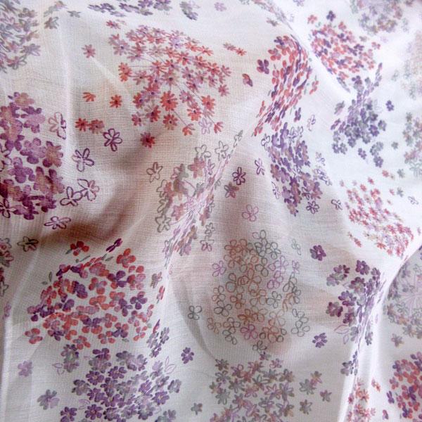 Margaret howell花柄シフォン生地 正方形 Margaret howell花柄シフォン生地 正方形