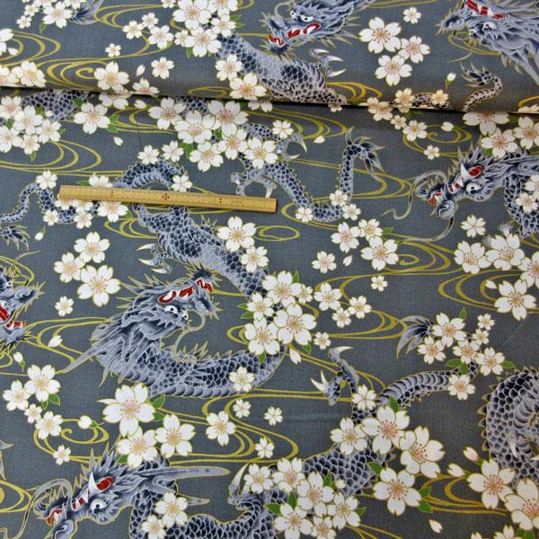 QUILT GATE>【百花繚乱】辰〜龍水紋(HR3440-11)コットン QUILT GATE>【百花繚乱】辰〜龍水紋(HR3440-11)コットン
