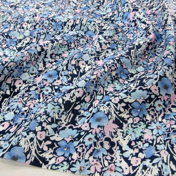 小紋工房】綿60ローンプリント生地（KCP600-524）花柄 生地巾108cm巾 