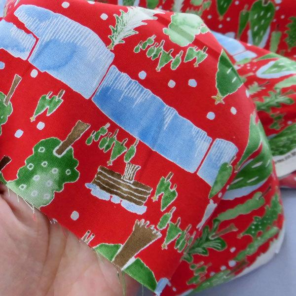 綿スケアプリント生地 Ap 1 シンプルクリスマス柄 ゴールド入り 生地巾110cm 50cm 数量1 330円 国産 コスモテキスタイル Ymp367 布の家サラサ 通販 Yahoo ショッピング