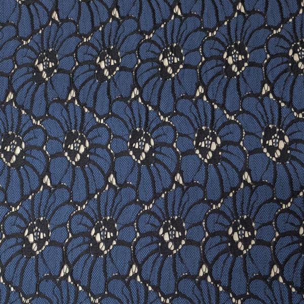 【高級レース・大特価品】綿ナイロン混レース生地（YK1082）花柄大　生地巾125cm  数量1(50cm）385円　MADE in JAPAN |  | 02