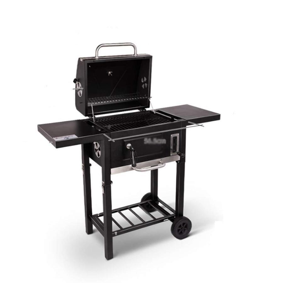 バーベキューコンロ、バーベキュー屋外ドラム缶チャコールグリルステンレス鋼のストーブパティオキャンプBBQ木炭グリル