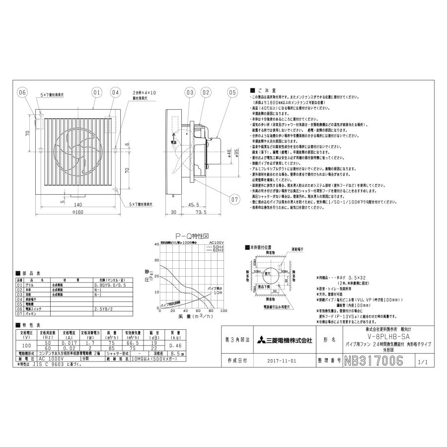 株)更科製作所PB 三菱電機製パイプ用ファン V-8PLHB-SA 本体SW付 株)更科製作所PB 三菱電機製パイプ用ファン V-8PLHB-SA 本体SW付
