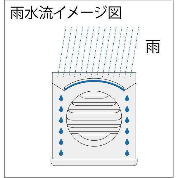 株)更科製作所/換気フード/φ100/防虫網付/シルバーメタリック色/TR