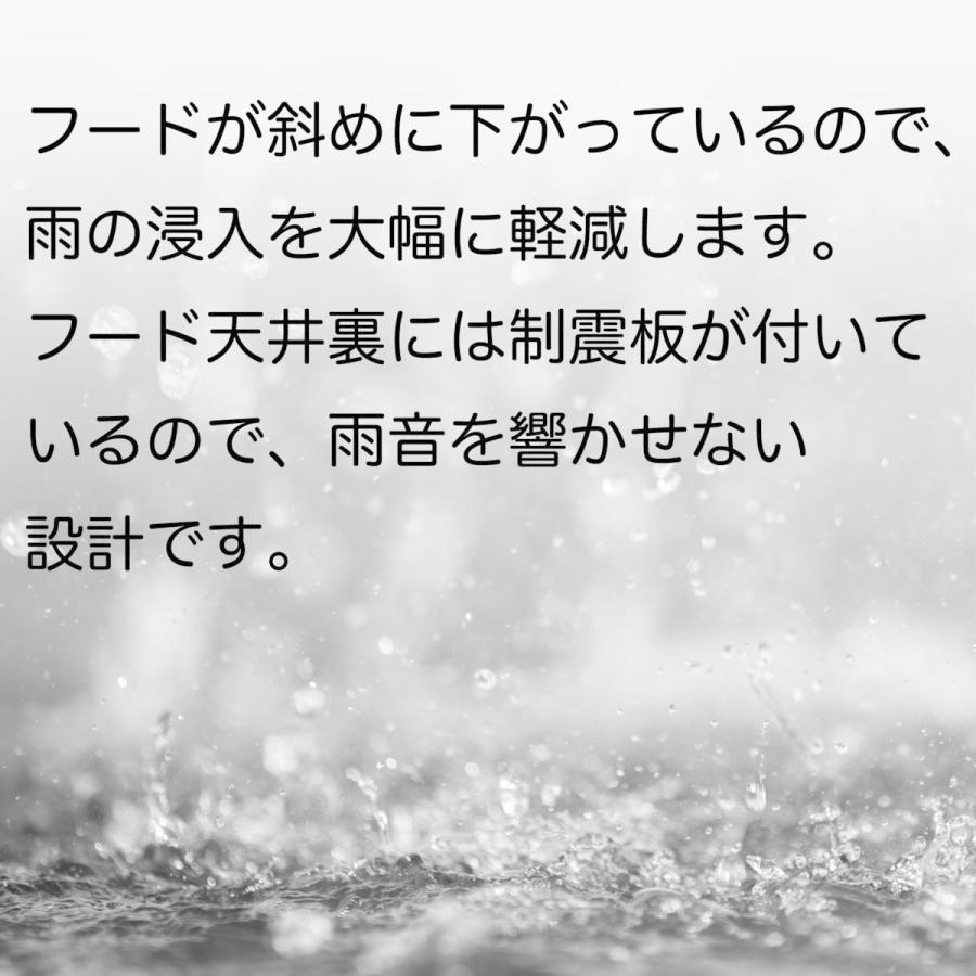 (株)更科製作所 φ200 ステンレス製換気口 CRD-200BK-T 角深型フード付ガラリ・ブラック色・防虫網無・防火ダンパー付（72℃）