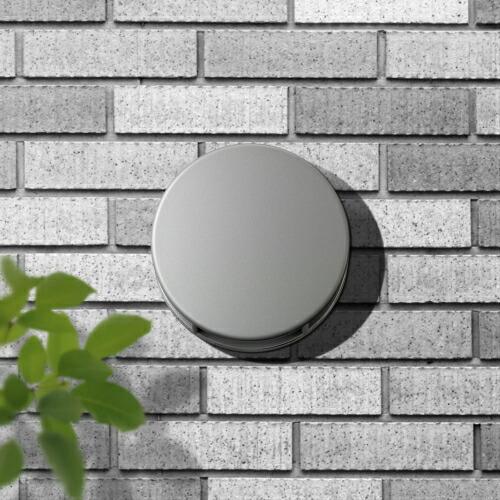 株)更科製作所 換気口 SFD-100BK-KT 円型フラットタイプフード付ガラリ