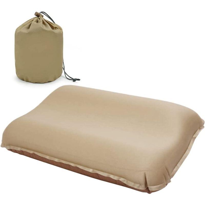 Oture キャンプ枕 インフレーターピロー エアーピロー アウトドア枕 携帯 枕 旅行枕 キャンプまくら 旅行枕 人間工学デザイン空気枕
