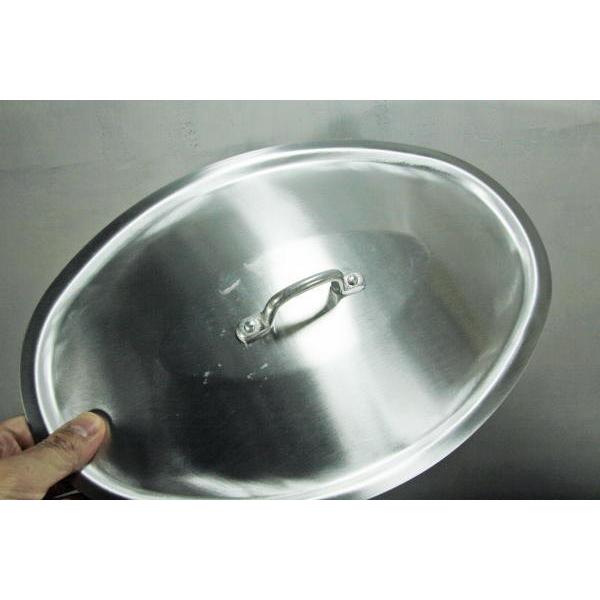 アルミ楕円両手鍋32cm アクアパッツァ鍋 パエリア鍋 オーバルパン 蓋