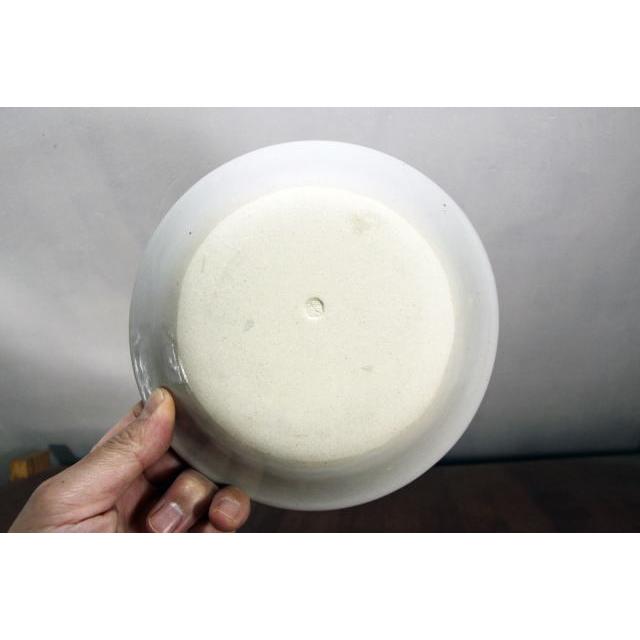 露古寿窯 赤絵6寸浅鉢 18cm スープ皿 ろこじゅかま 深皿 民芸 : 食器