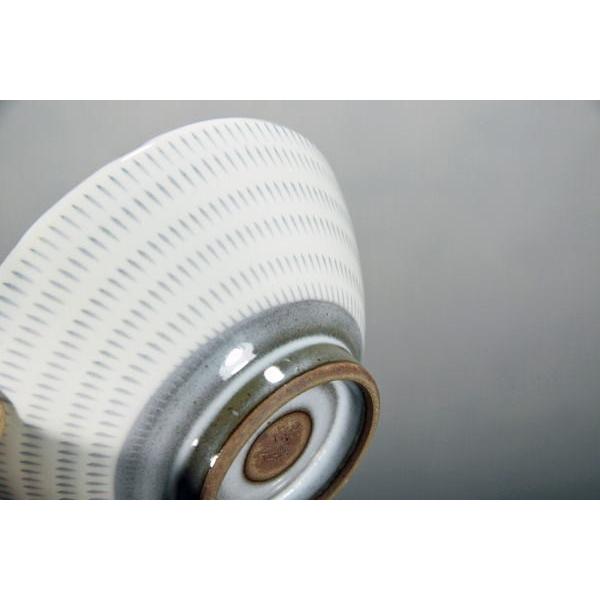 小石原焼 トビカンナ飯碗白 こいしわらやき 茶碗 民藝 ご飯 13cm 民芸