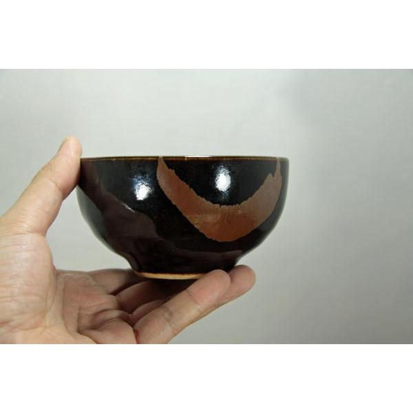 益子焼 茶器揃い 柿釉 黒差 急須 汲出碗 湯呑 茶碗 益子焼 黒柿流4寸小丼 280cc 茶碗 民芸陶器 手つくり 素朴 汁碗 ましこ