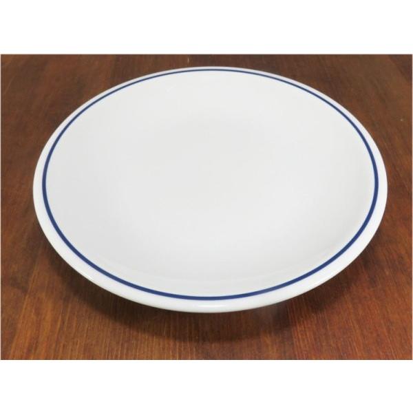 サタルニア ローマブルーラインデザートプレート20cm 丸皿 Saturnia