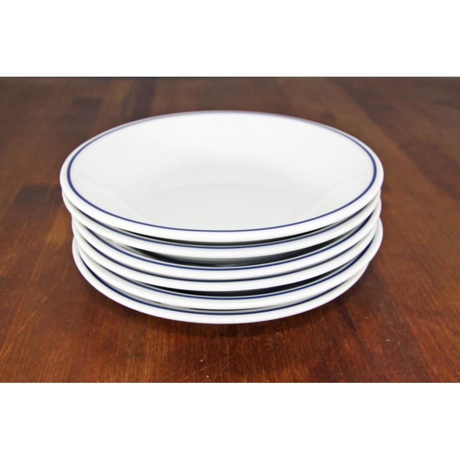 サタルニア ローマブルーラインパスタボール21cm 丸皿 Saturnia Tivoli