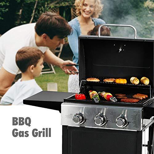 メーカー公式 サリサリKMおしゃれ プロパングリルMASTER COOK マスタークック 3バーナー式BBQプロパンガスグリル ステンレス