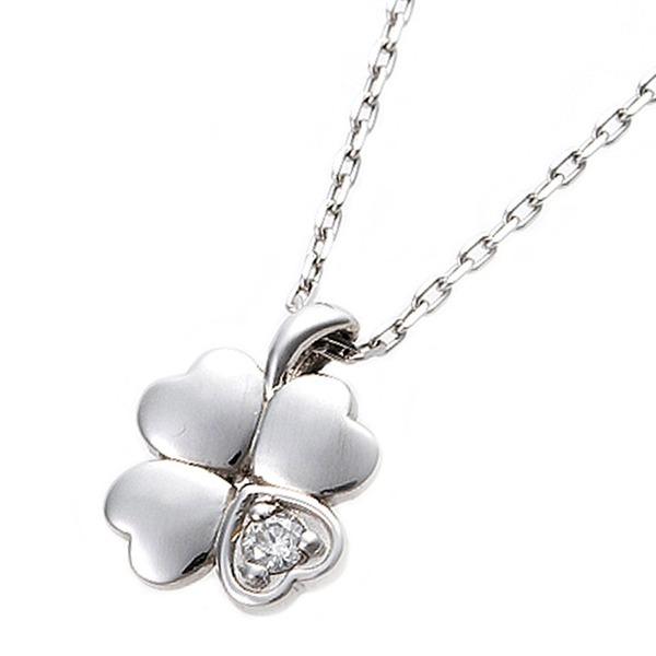 クリスマス特集 プラチナ 0 014ct 一粒 ネックレス 人気ダイヤモンド いいものをもっとそばにを心掛けておりますダイヤネックレス Pt900 鑑別カード付き売れ筋 ペンダント クローバーモチーフ 四葉 レディースアクセサリー Services Luthercare Com
