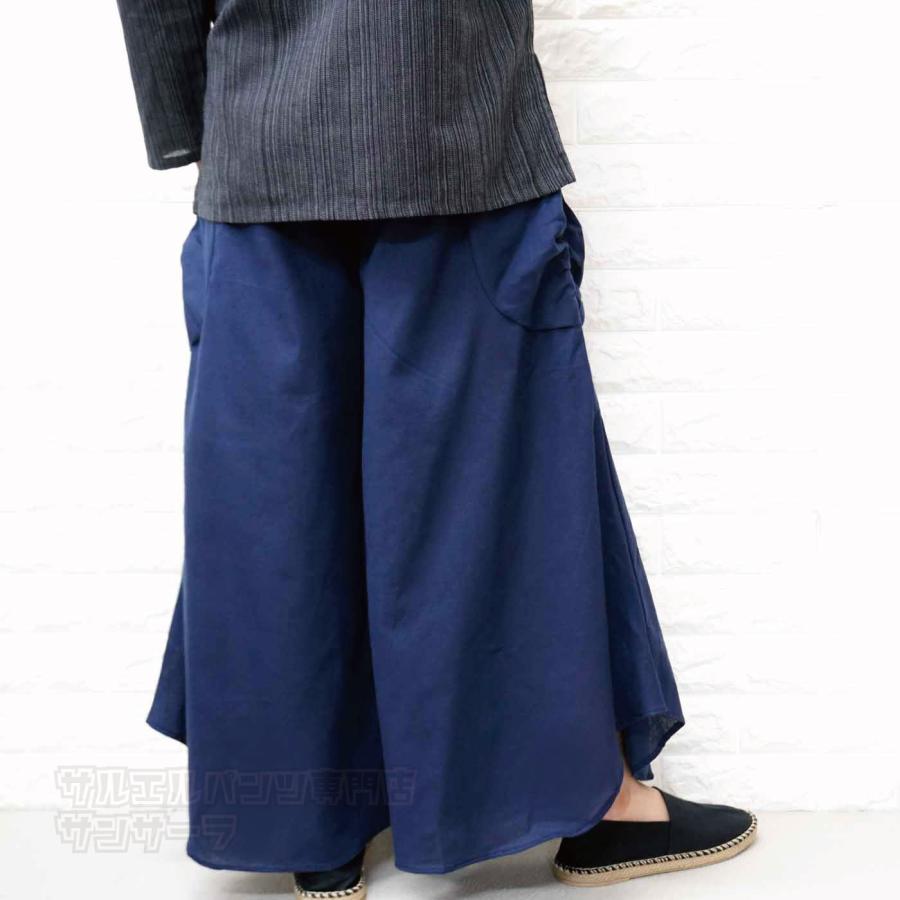 ガウチョ ワイド 袴パンツ サルエルパンツ フレア イージー