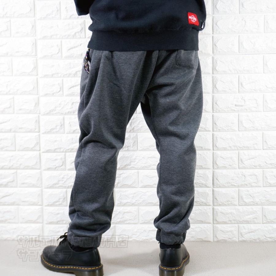 裏起毛 サルエルパンツ 冬 暖かい アラジンパンツ メンズ レディース