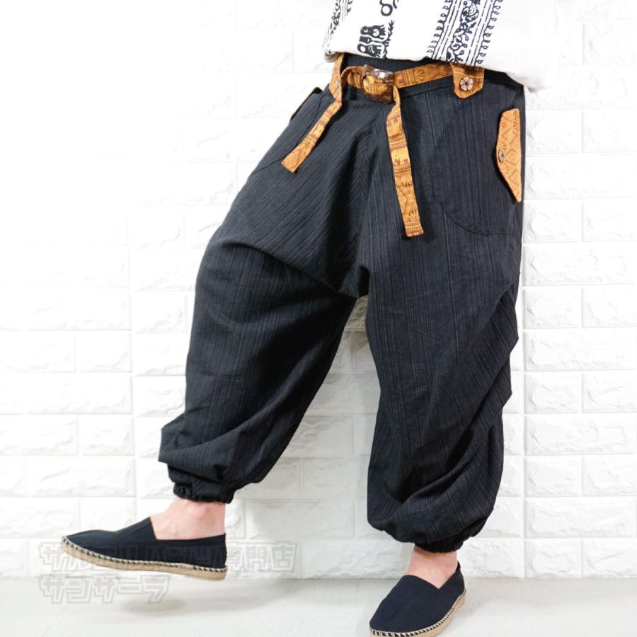 エスニック　バールンパンツ　アラジンパンツ　ダブルガーゼ　注文品 新品　タイ製 アジアンパンツ サルエルパンツ アラジンパンツ エスニック