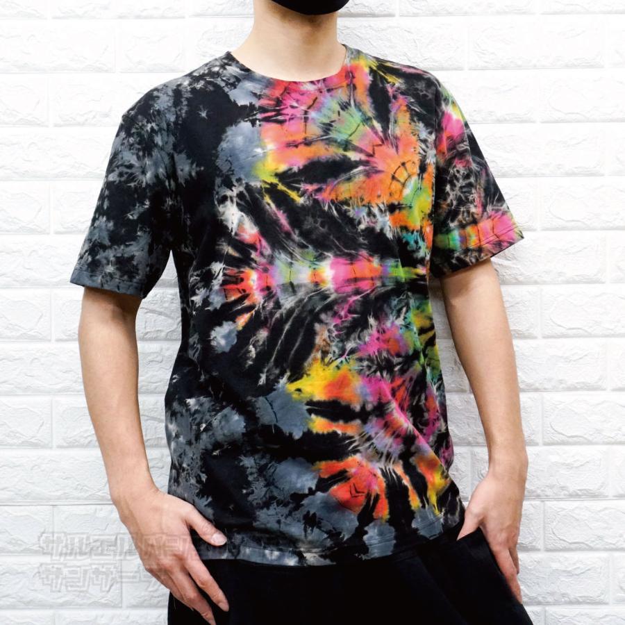 エスニック タイダイ柄 Tシャツ 半袖 トップス メンズ レディース ユニ