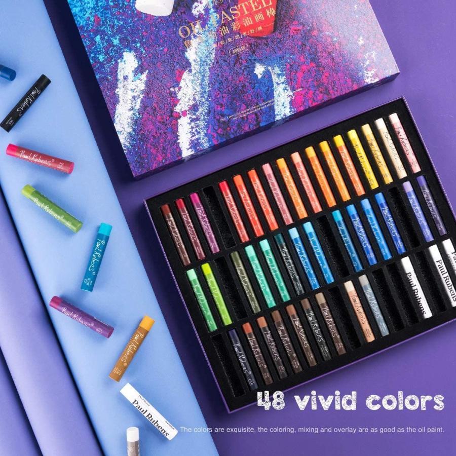 人気メーカー ブランド 画用筆 鉛筆類 Paul Rubens オイルパステル 48色 51本セット ソフトパステル Oil Pastel パステル 画材 お絵描き セット スケッ Www Threeriversofs Com