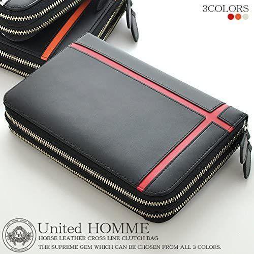 クラッチバッグ 楽天ランキング2位受賞 メンズ 馬革 クロスライン セカンドバッグ United Homme ユナイ サルトル 通販 Yahoo ショッピング