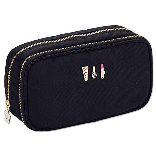 完売 マリークワント Mary Quant ポーチ 小物入れ デイジー 花 花柄 フラワー 黒 ブラック 3cosmetics2 Wファスナー 柔らかい Www Ladislexia Net