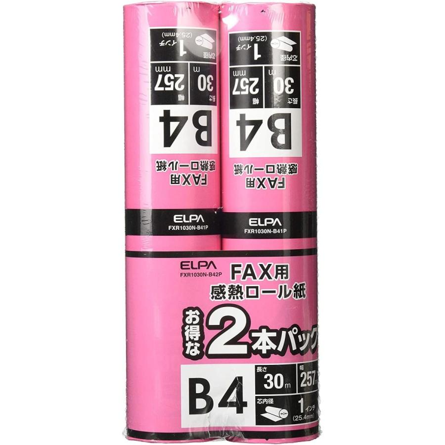 朝日電器 ELPA エルパ FAXロール紙 FXR1030N-B42P|sarutoru|02