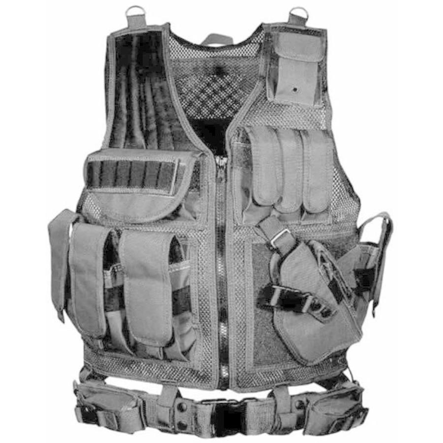 BATTLE CAT サバゲー メッシュ タクティカル ベスト ミリタリー 特殊部隊 SWAT 装備 ブラック 黒 多機能(ブラック) Qo360C7bnV, サバゲー、ミリタリー サバゲー メッシュ タクティカル ベスト ミリタリー 特殊部隊 SWAT 装備 ブラック 黒 多機能(ブラック)