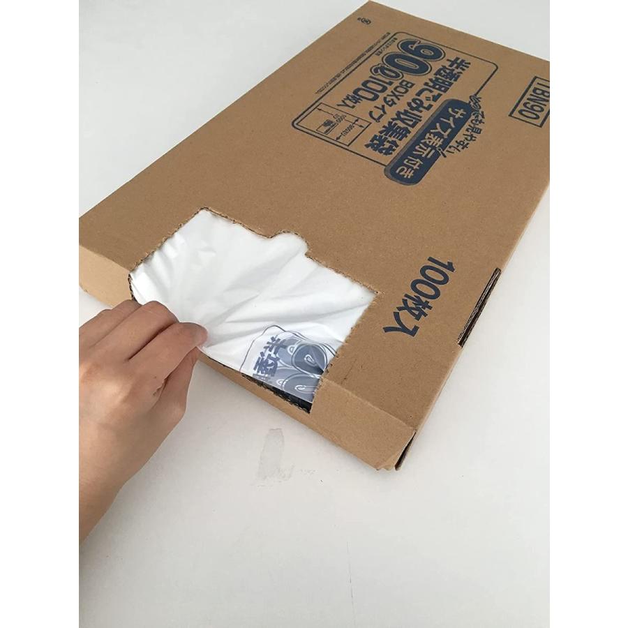 ジャパックス 容量表示入りゴミ袋 ピンクリボンモデル 乳白半透明