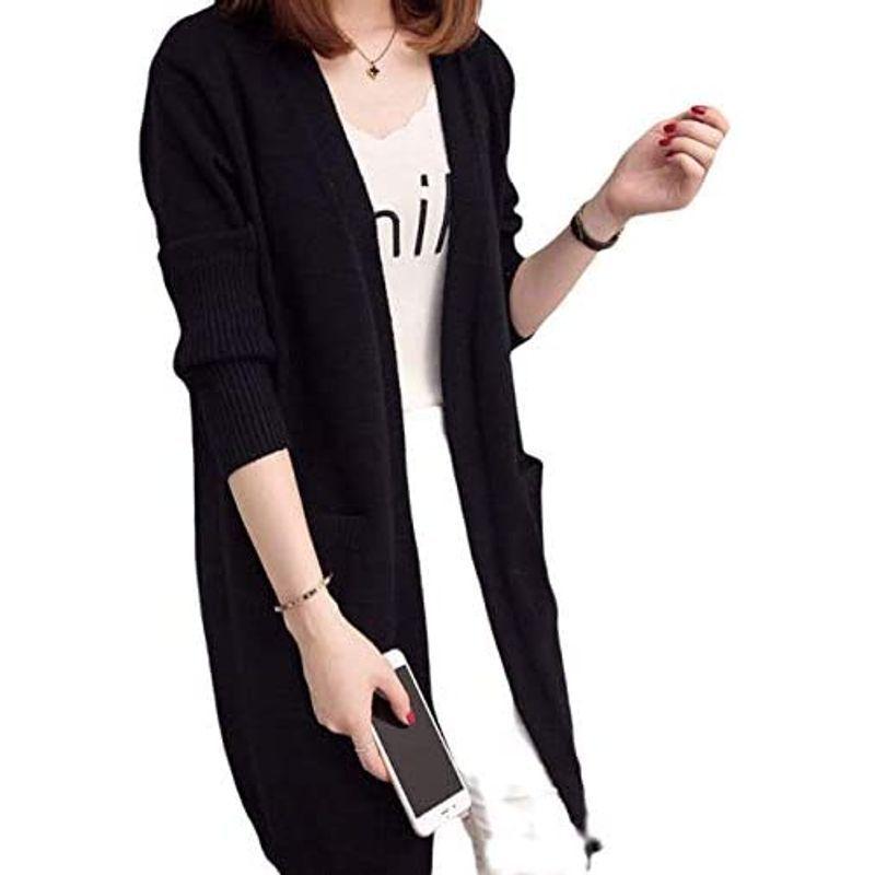 ふるさと納税 長袖 女 上着 アウトウェア ロングカーディガン S Life フリーサイズ 黒 カジュアル ファッション Ol 通勤 保温 春秋冬 その他トップス Www We Job Com