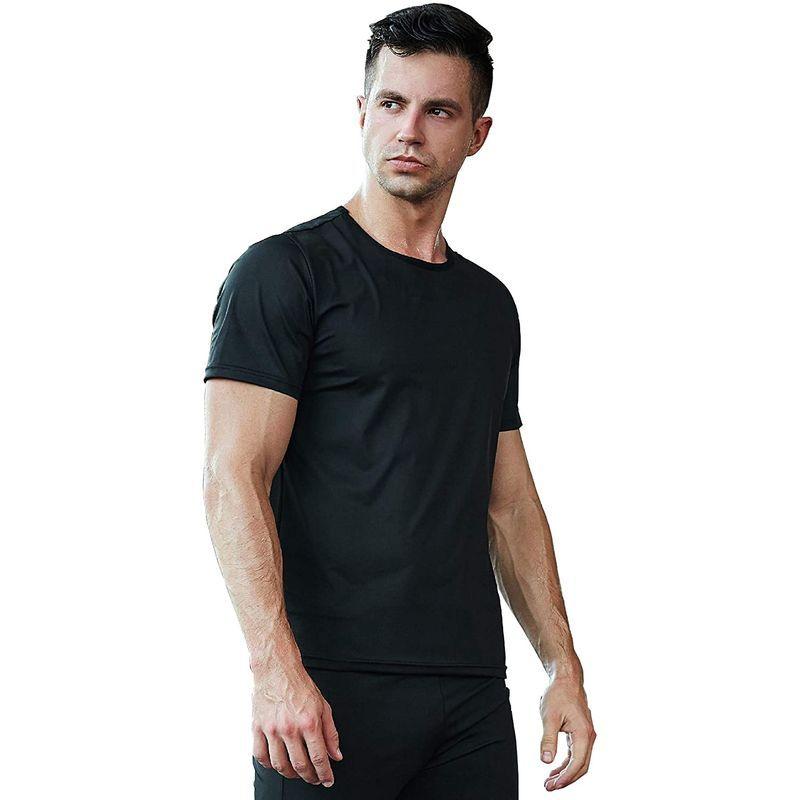 何でも揃う 運動着 シャツ ｔシャツ メンズ トレーニングウェア ダイエットウェア サウナスーツ Jomlun 脂肪燃焼 超発汗 減量用 フィットネス サウナスーツ Thymeit Co Za