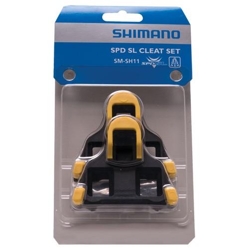 SHIMANOビンディングペダルSM-SH11 シマノ SHIMANO SM-SH11 黄色 クリートセット(6度セルフアライ二