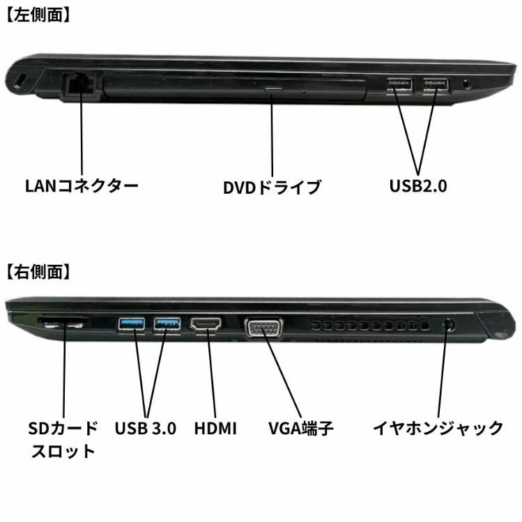 dynabook 第8世代Corei5 メモリ16GB SSD256GB DVD テンキー 東芝