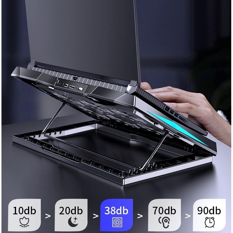 ノートパソコン冷却パッド 冷却台 強冷 冷却ファン 6つ冷却