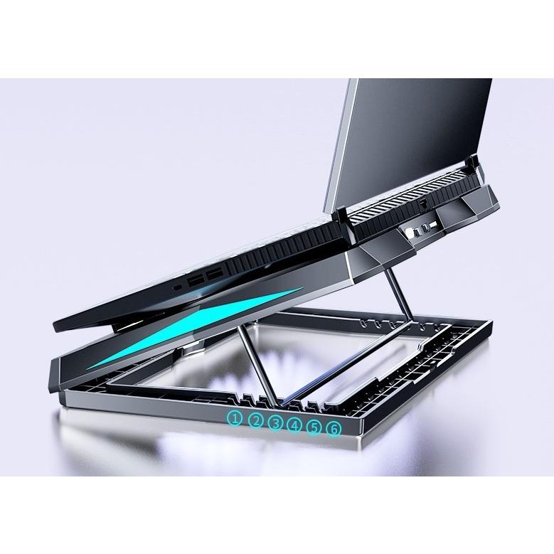 ノートパソコン冷却パッド 冷却台 強冷 冷却ファン 6つ冷却