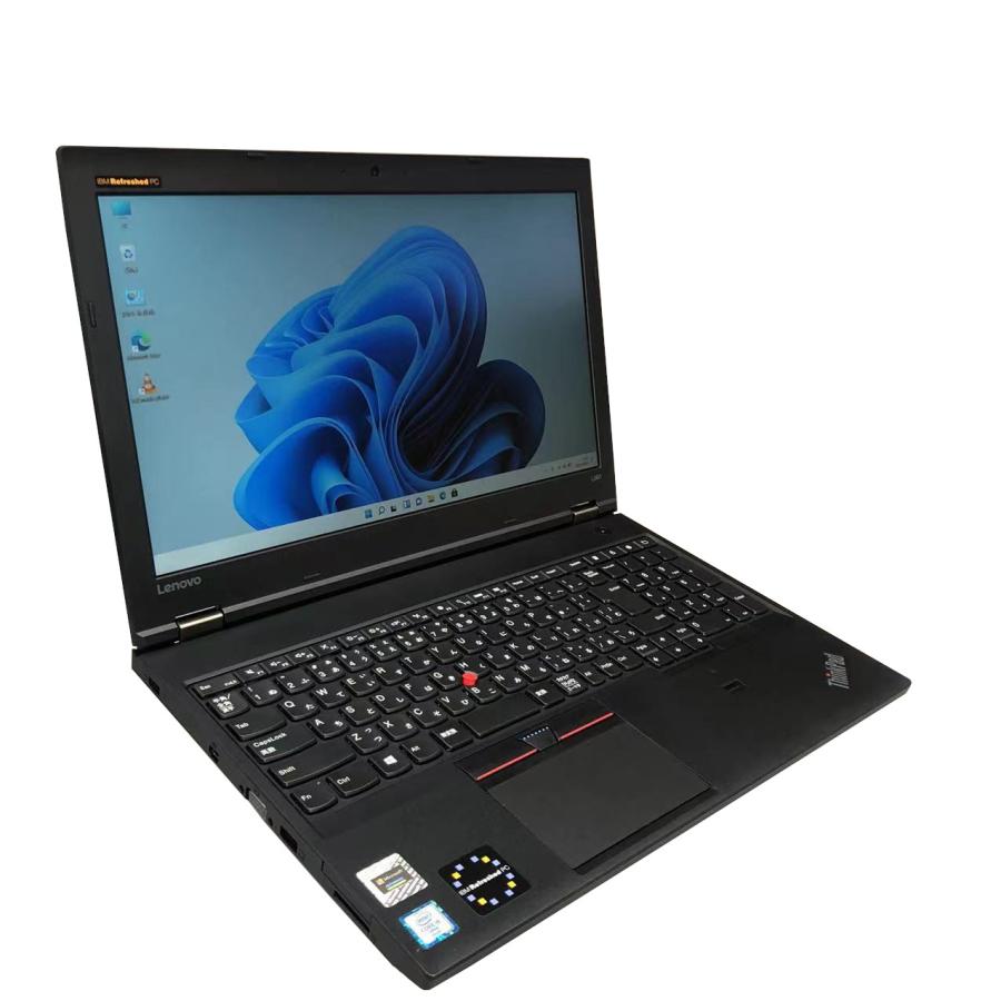 中古パソコン　ノート　第7世代Corei5 メモリ8GB SSD256GB Lenovo ThinkPad L570 15.6インチ Windows11 MicrosoftOffice2021 DVD USB3.0 bluetooth 内蔵テンキー｜sas-store｜02