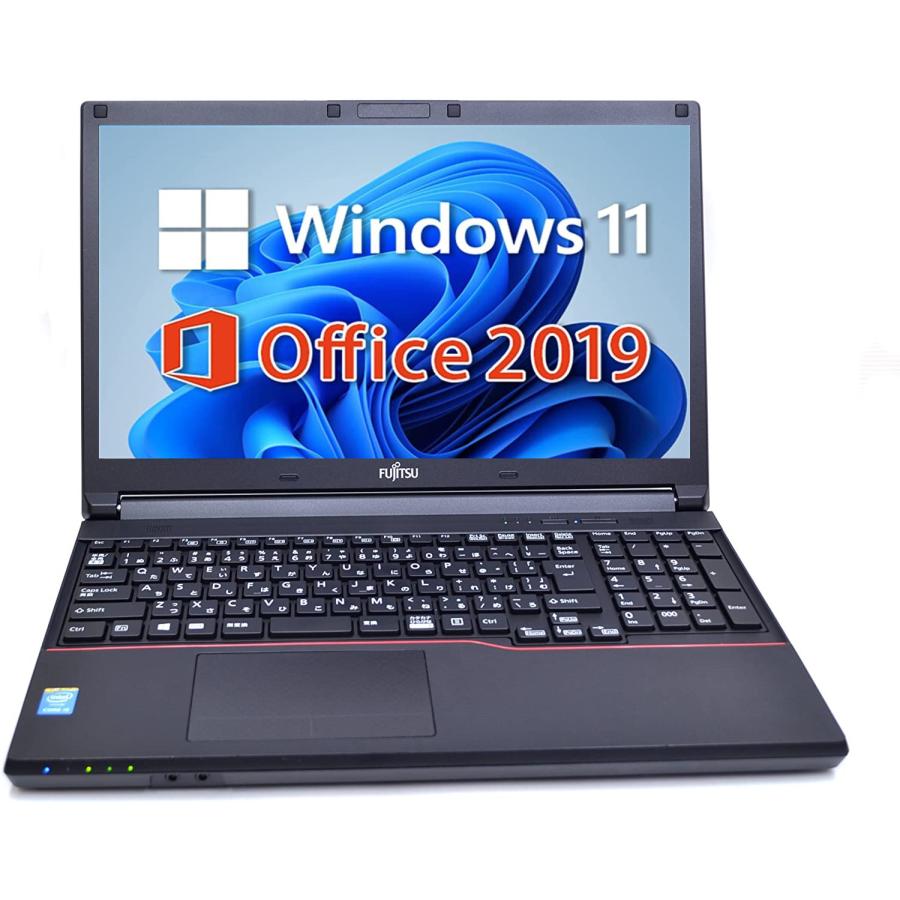 お任せ 中古パソコン ノート  第4世代以上Corei5 メモリ8GB HDD500GB  Win11 Microsoft Office2021 DVD  15型  NEC FMV DELL等 アウトレットPC  おすすめ｜sas-store｜02