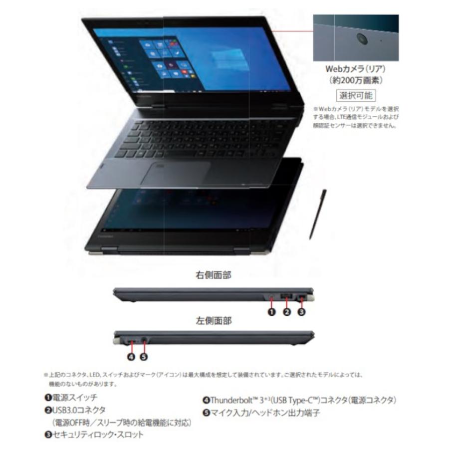 中古訳あり 東芝 dynabook VC72/D 第7世代Corei5 メモリ8GB SSD256GB Windows11 Microsoft Office2021 FullHD 2in1 タッチパネル バッテリーなし｜sas-store｜02