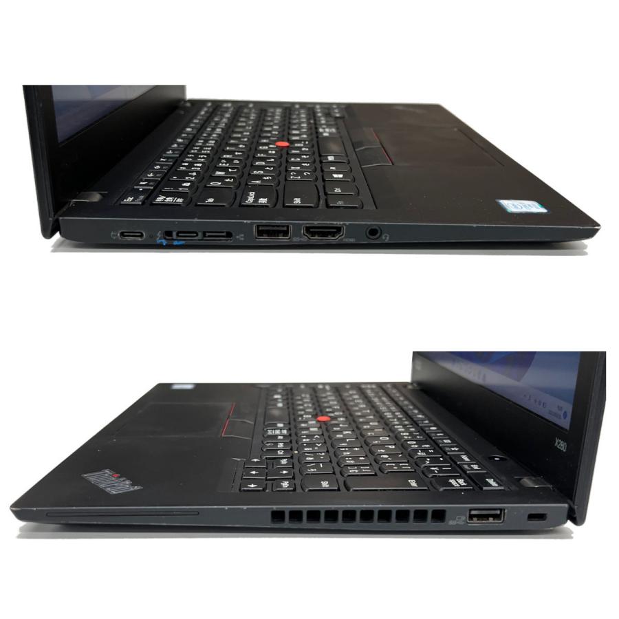 【中古】パソコン ノート Lenovo ThinkPad X280 第8世代Corei5 メモリ8GB SSD128GB  12.5型 Windows11 MicrosoftOffice2021 無線LAN USB3.0 Type-C　カメラ｜sas-store｜03