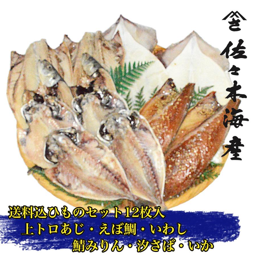 池b 送料込み干物12枚セット 上トロあじえぼ鯛トロさば味醂干し塩サバいかイワシ お歳暮ギフトお取り寄せ鯵鯖鰯イカアジ送料無料ひもの詰め合わせランキング Ikeb ひもの 佐々木海産yahoo 店 通販 Yahoo ショッピング