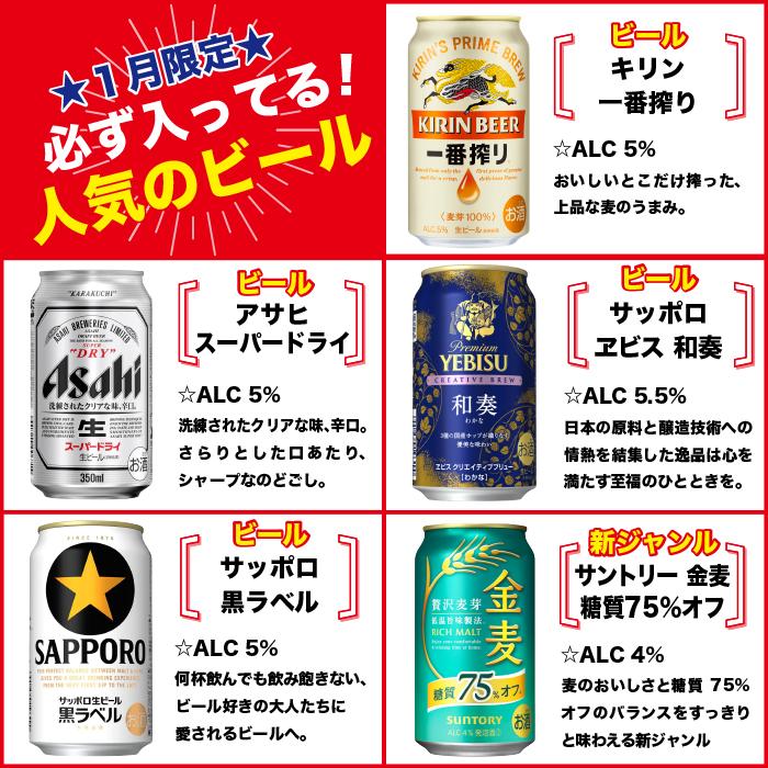 おまかせ12缶セット ビール・チューハイ・ハイボール 350ml缶12本入
