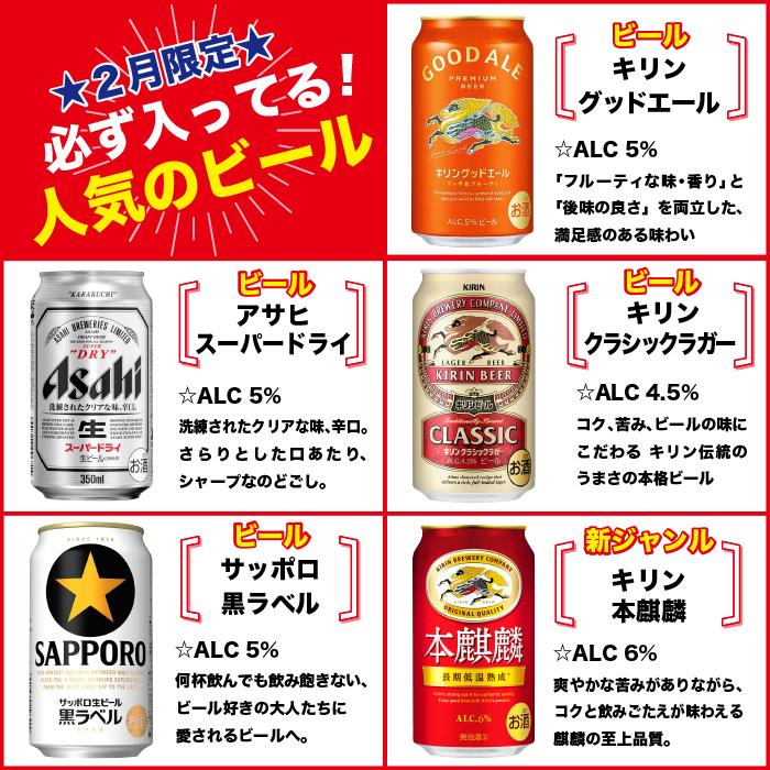 おまかせ12缶セット ビール・チューハイ・ハイボール 350ml缶12本入