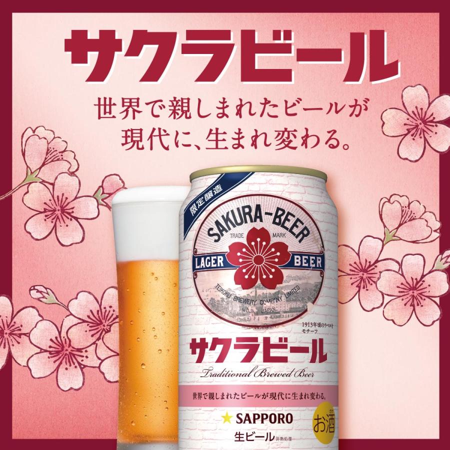 サッポロ（SAPPORO） ギフト用 サクラビール ギフト 350ml缶×6本セット
