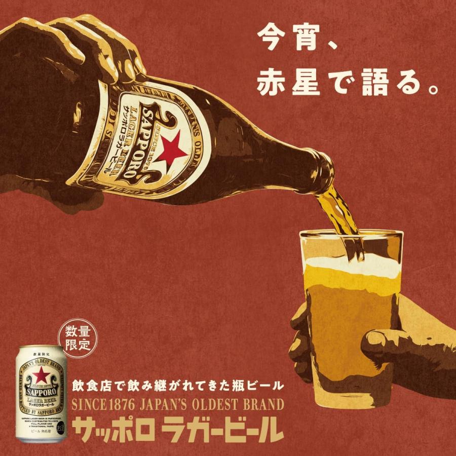 サッポロ（SAPPORO） ギフト用 ラガービール 赤星ギフト 350ml缶×6本
