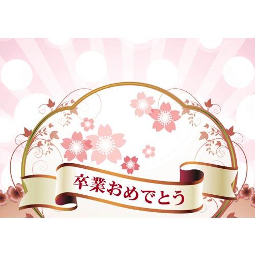 ペーパー・ランチョンマット『卒業おめでとう（桜舞う）』 10枚入 （B4