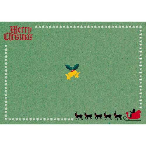 ペーパー・ランチョンマット『クリスマス サンタE』 10枚入 （B4版