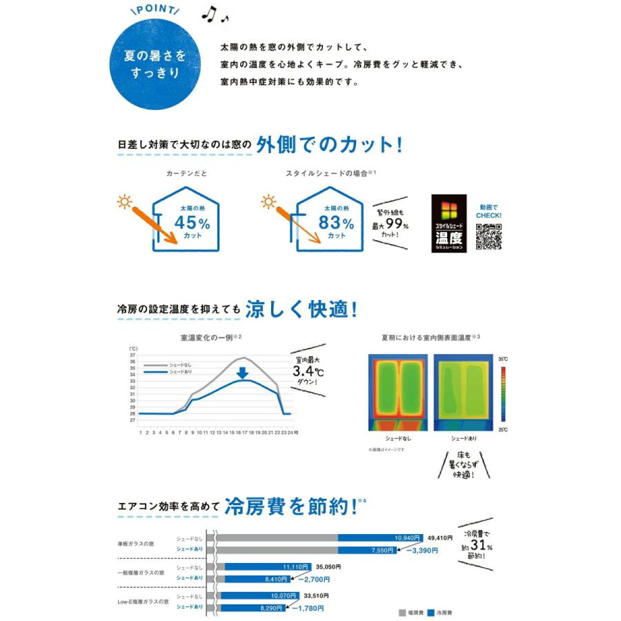 リクシル　スタイルシェード　16520　W1820×H2110　日よけ　LIXIL　窓　リフォーム　目隠し　遮熱　DIY