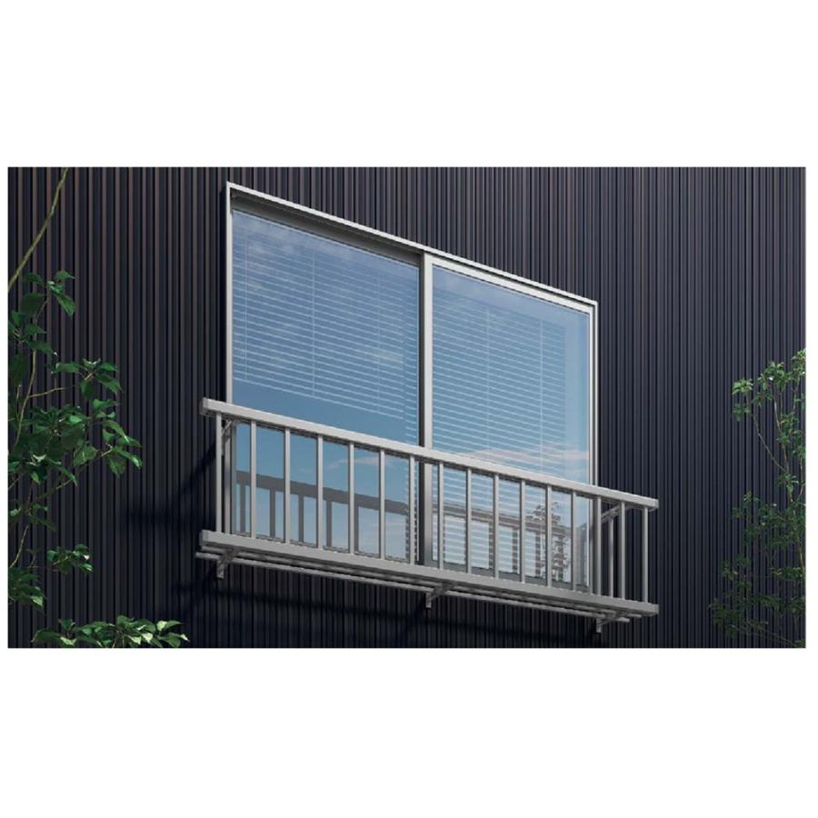 LIXIL アルミ手すりＳ型ワイド 25612 単体引違い窓用 壁付 サッシ、窓